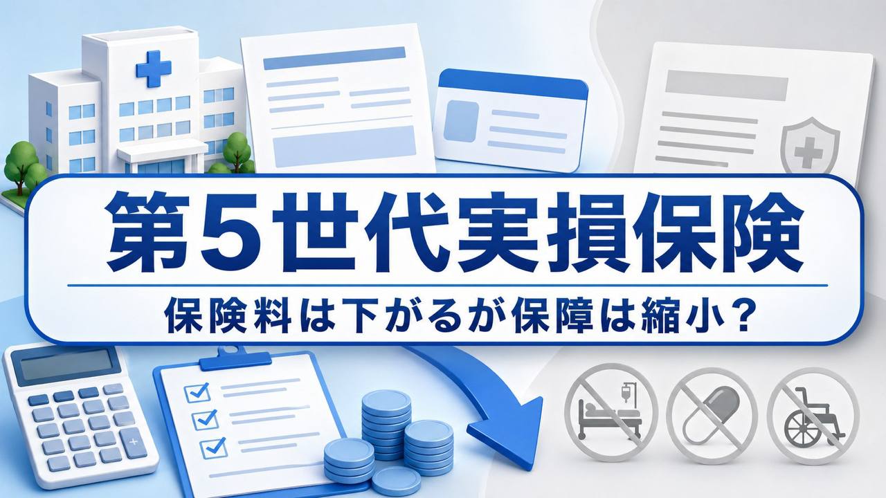 第5世代実損保険、保険料は下がるが保障は縮小する可能性を示すサムネイル