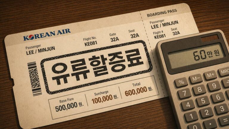 유류할증료 역대 최대 3배 폭등… 왕복 60만 원 추가, 예매할 때 알아야 할 것