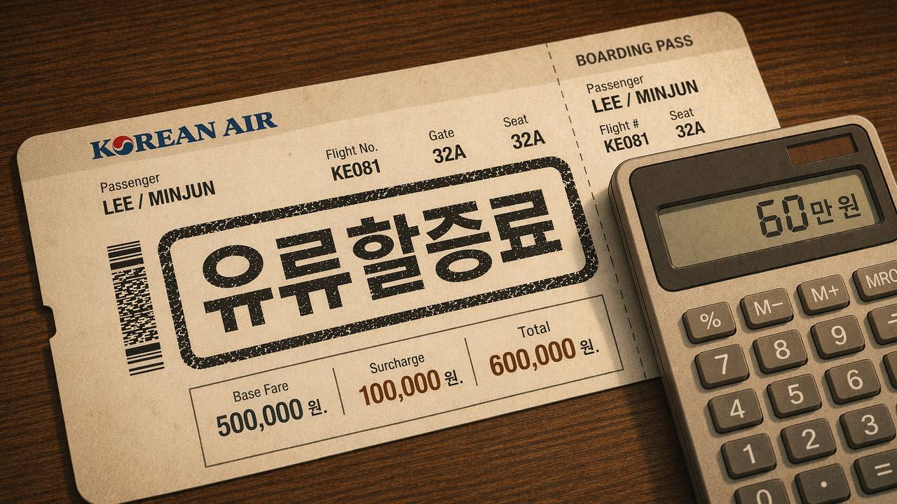 유류할증료 역대 최대 3배 폭등… 왕복 60만 원 추가, 예매할 때 알아야 할 것