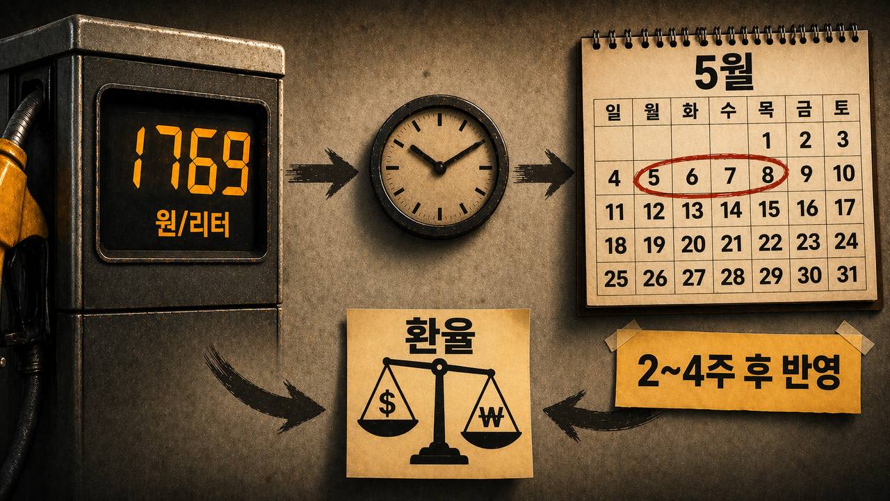 주유소 기름값 반영 시기
