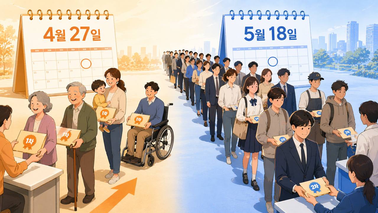1차 2차 지급 일정