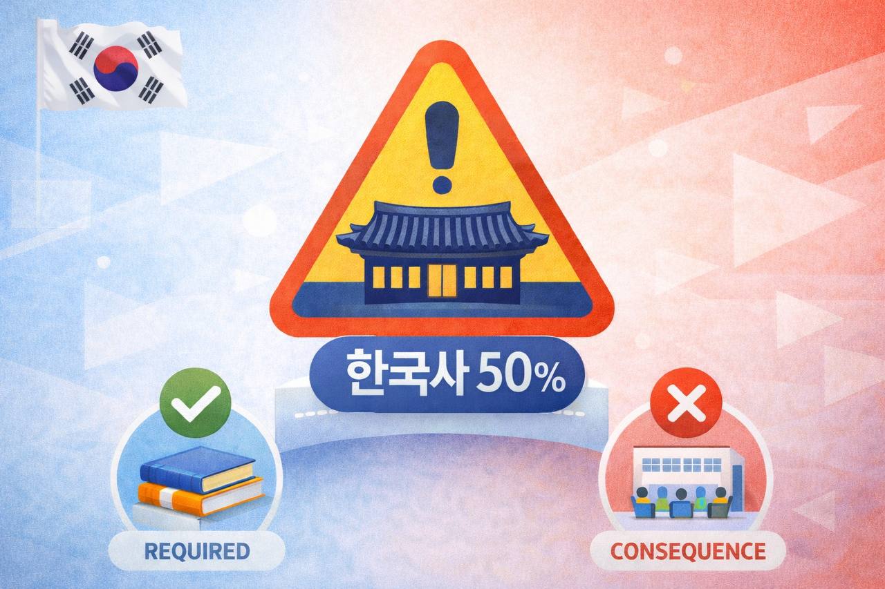 2027 수능 한국사 필수 응시