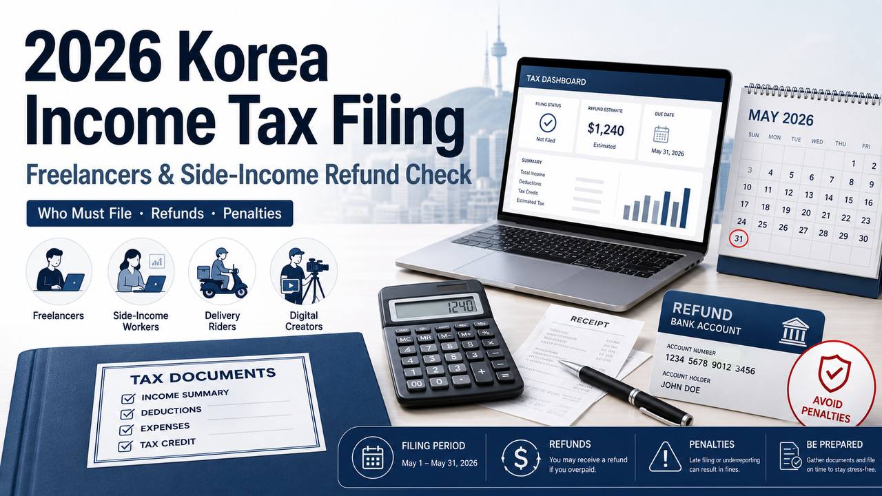 2026 Korea income tax filing guide for freelancers and side-income workers