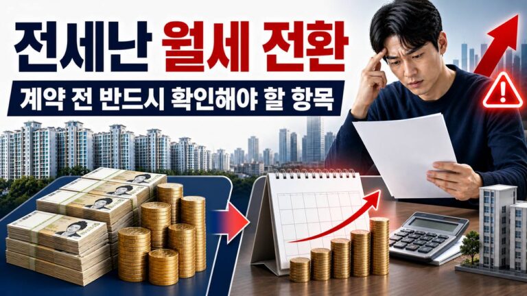 전세난 월세 전환 계약 전 확인 항목 썸네일